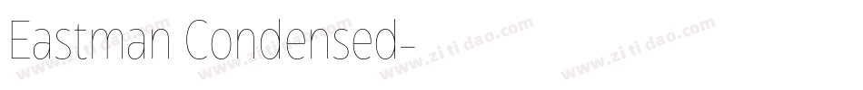 Eastman Condensed字体转换